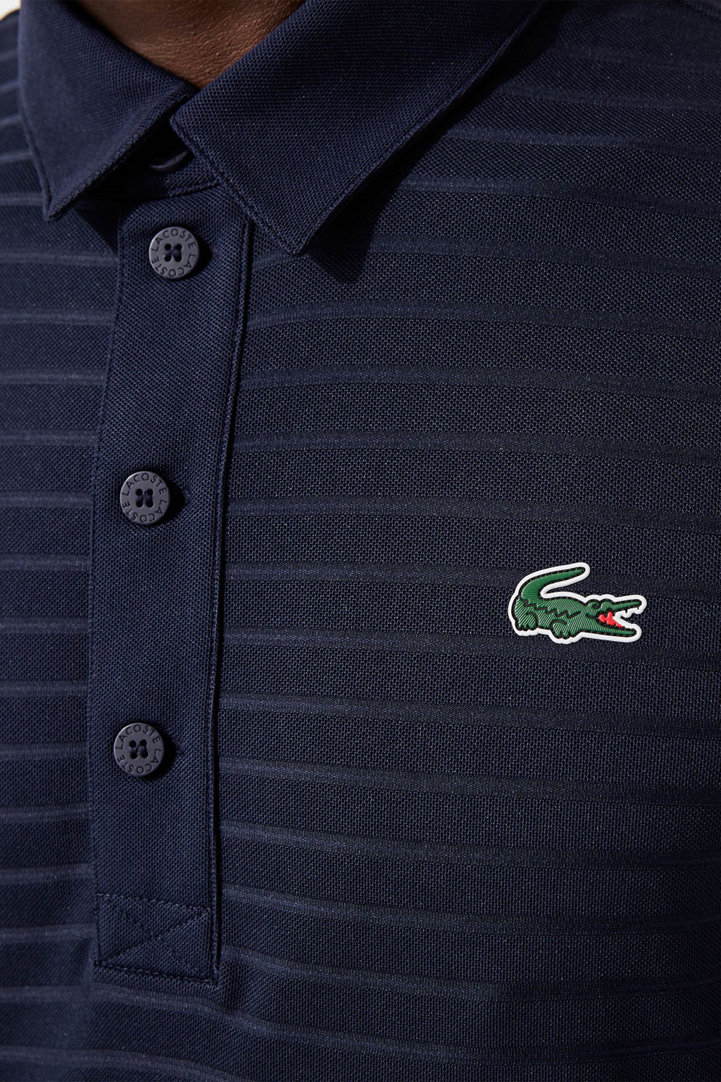 Lacoste Sport Textured Breathable Golf Polo Shirt