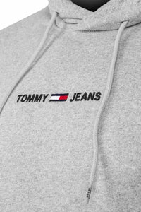 Thumbnail for Tommy Hilfiger - Unisex Grey Hoodie With Chest Logo