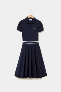 Thumbnail for Lacoste - Women's Fitted Cotton Polo Dress