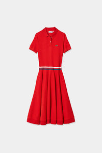 Thumbnail for Lacoste - Women's Fitted Cotton Polo Dress