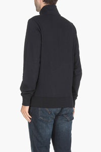 Thumbnail for Tommy Hilfiger- Signature Flag Print Zip-Up Sweatshirt in Navy