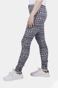 Thumbnail for Bianco Nero Printed Leggings