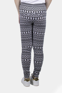 Thumbnail for Bianco Nero Printed Leggings