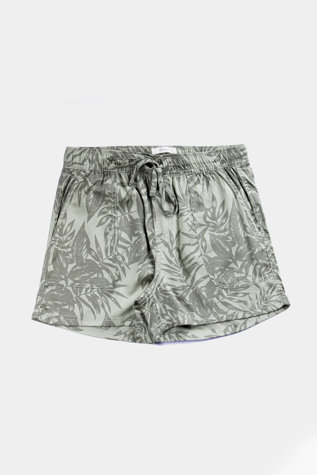 C&C Calfornia - Leaf Print Pork Chop Pocket Pull-On Shorts