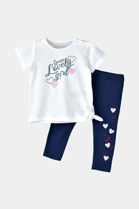 Thumbnail for Guess - Girl's T-Shirt & Pant Set