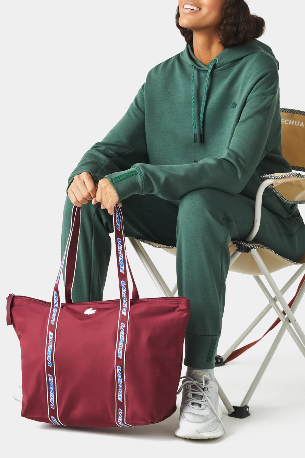 Lacoste - Color Block Branded Tote Bag