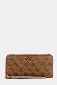 Thumbnail for Guess Brown Logo Laurel Large Wallet