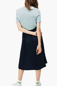 Thumbnail for Lacoste - Women's Crew Neck Striped Cotton T-Shirt