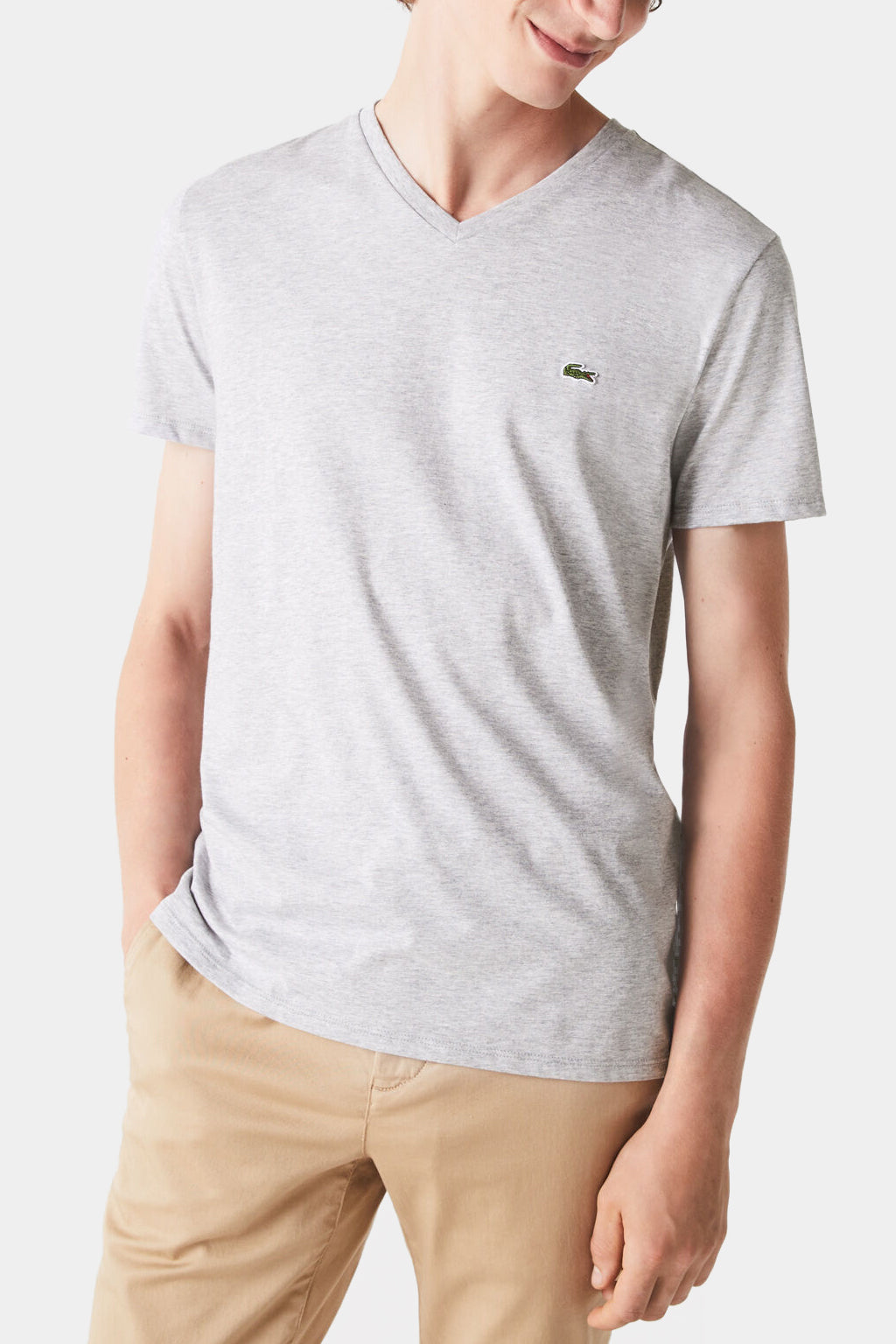 Lacoste V-neck Pima Cotton Jersey T-shirt