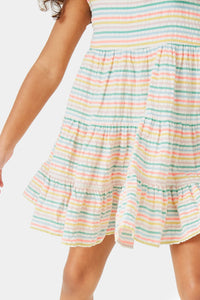 Thumbnail for Marks & Spencer - Cotton Seersucker Striped Dress