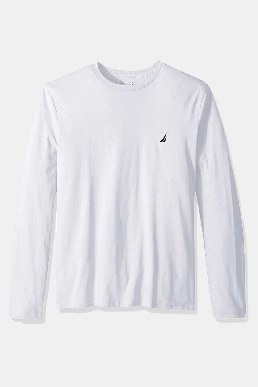 Nautica - Solid Long Sleeve Crewneck Tee T-Shirt