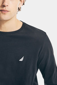 Thumbnail for Nautica - Solid Long Sleeve Crewneck Tee T-Shirt